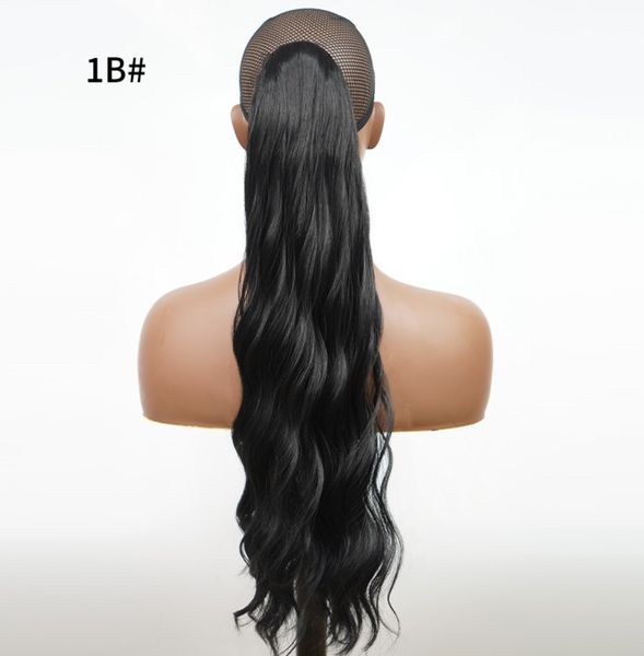 Extensions de cheveux de queue de cheval synthétiques ondulés à haute température de 24 pouces - Choisissez parmi une variété de styles - Améliorez votre look instantanément