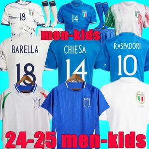 24 Italiaans voetbalshirt EK voetbalshirt 2024 Herenset Kinderset Jubileumherdenkingsvoetbalshirt Faneditie