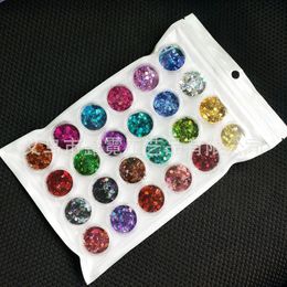 24 potten / partij Chunky Glitter, 24 kleuren Glitter, kleurverschuiving holografische mix losse glitter chunky, JH54KL210