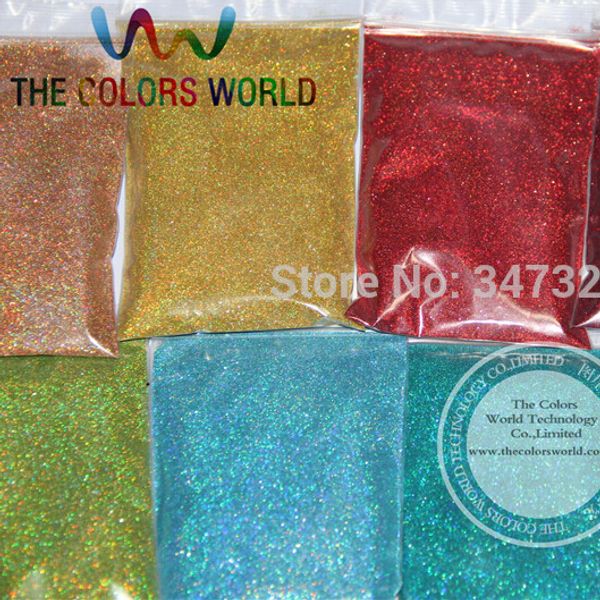 24 couleurs holographiques Laser, paillettes fines de 0.1MM pour la décoration des ongles et autres accessoires de bricolage