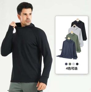 24 Lu nieuw shirt met lange mouwen casual effen kleur sneldrogend sport-fitnessjas lente en herfst vochtopname zweet Gevoel voor geavanceerd