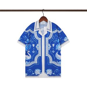 24 heren designeroverhemden casablanc Hawaii Overhemden overhemd bedrukt patroon camicia unisex knop Casual herenoverhemden