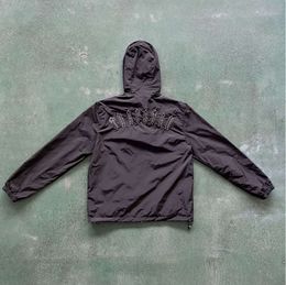 24 New Men Trapstar Jacket Sportswear Irongate T Windbreaker-Black Qualité Broidered Lettres Womens Zipper Sun Protection 8144ess
