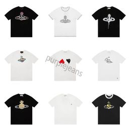 24 nouveaux T-shirts pour hommes Rare Viviene Westwood lèvres étiquette en or unisexe T-shirt Usa taille S-2xl populaire T-shirt sans étiquette