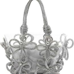 24 Les nouveaux sacs pour femmes apportent des sacs de fées français incrustés en diamant, des strass de godet à la main sur les sacs à main 240409 à la main.