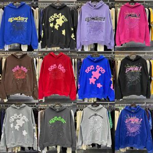 24 Newyoung Thug 555555 hommes Femmes Sweat à capuche de haute qualité imprimer Spider Web Graphic Sweatshirts Y2K Pullovers Ed Hardy Sudadera Con Capucha S-XL