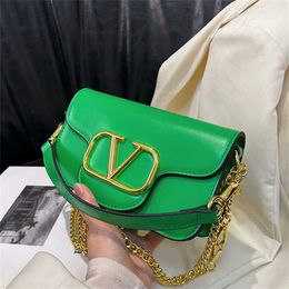 24% KORTING Designer tas 2024 handtassen Baobao dames eenvoudig en modieus één schouder crossbody ketting verwesterde letter klein vierkant