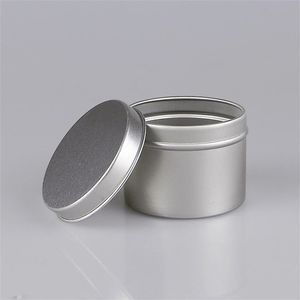 24 Paquetes Caja de latas de metal redonda Vela Tin Black Aluminio Tarro Almacenamiento Vacío Pote Crema Crema Contenedor Cosmético 1948 Y2