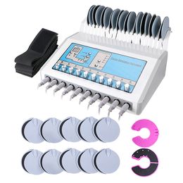 24 almohadillas acupuntura EMS estimulación muscular eléctrica que adelgaza la máquina EMS