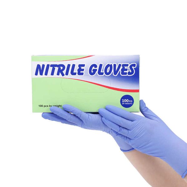 24 pares de guantes de nitrilo de goma para el hogar de producción profesional Titanfine que funcionan para la limpieza