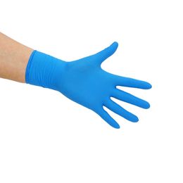 24 paren in titanfine -voorraad in VS Hot Sell Fabricage Bulk Blue Nitril Handschoenen niet -steriel voedsel Grade