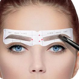 24 Pairs Professionele Wenkbrauw Sjabloon Kaartsjabloon Wenkbrauw Sticker Tool Tekenen Perfecte Wenkbrauwen Wenkbrauw Cosmetische Tool 231019