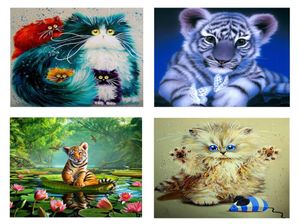 24 Modèle 5d DIY Diamond Painting Cross Stitch Kit de diamant broderie mosaïque motif fleur animal paysage image 30x30cm9020415