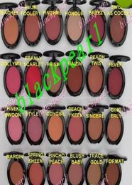 24 pièces de bonne qualité, vente la plus basse, nouveau maquillage, Blush scintillant, 24 couleurs, sans miroirs, sans brus, 6g, nom anglais, cadeau 3302046