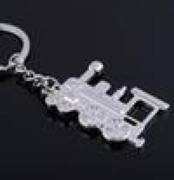 24 PCSlot Locomotive Key Chain Ring Llavero Train Loco Chaveiro Keyring Key Holder Keychain Steam Train Bulk Whole3401155