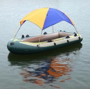 24 Personas Toldeas de botes inflables Targ Center Hovercraft Sun Shelter Canopy Goma Varor Sol Sombra Barco kayak kit x356d12485857