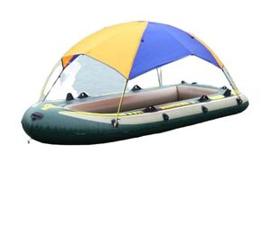 Bote inflable para 24 personas, Kayak, bote de remos, toldo, toldo AntiUV, refugio para el sol, cubierta para la lluvia, tienda de pesca 9979734