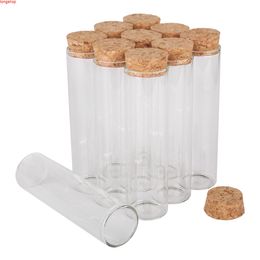 24 piezas 55ml 30*110mm tubos de prueba de cristalería de laboratorio frascos de vidrio terrario con tapón de corcho para accesorios artesanales DIYgoods