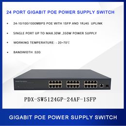 Commutateur d'alimentation POE Full Gigabit à 24 ports