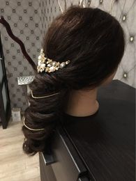 24 "Tête de formation avec des poupées maquiagem de cheveux 65% mannequins de cheveux humains à vendre belle tête de coiffure mannette grande tête de mannequin