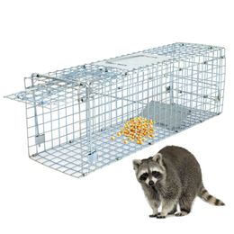 24 "x 8" x7.5 "Animal Trap Kooi Levende Knaagdieren Controle Skunk Konijn Opossuml Humane