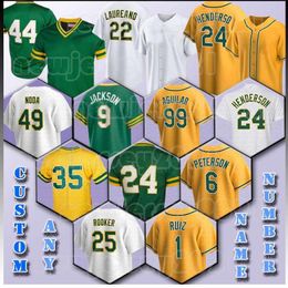 25 Brent Rooker Ryan Noda Maillot de baseball Ken Waldichuk Esteury Ruiz Zach Jackson Mason Mille JJ Bleday Nick Allen Jesus Aguilar Ramon Laureano Kyle Muller Tony Kemp