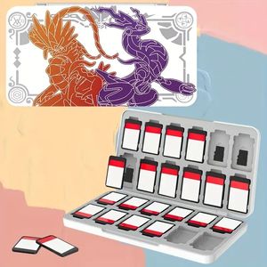 24 emplacements carte de jeu/24 cartes SD support de boîtier pour Nintendo Switch Lite/OLED, boîte de rangement compacte Portable Kawaii