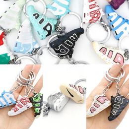 24 Styles Designer Pippen Shoes Keychain 3D Basketball Keychains stereoscopische sneakers sleutelhangers voor man Mini Sport Shoeing