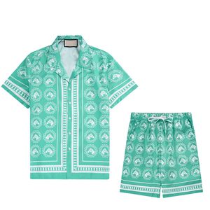 24 zomermode Heren trainingspakken Hawaii strandbroek set designer shirts Geometrisch vrijetijdsshirt man slim fit de raad van bestuur korte mouw korte stranden