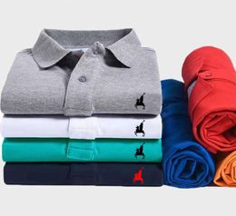 24 été hommes marque de luxe affaires revers Polo décontracté à manches courtes haut brodé Slim Fit T-shirt S-6xl mâle tee équitation de haute qualité nouveau designer