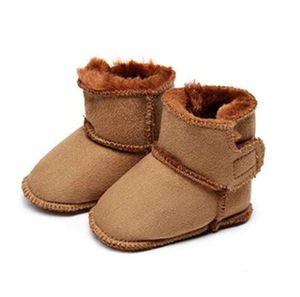 Bottes de marche pour bébés, 24 bottes d'hiver pour nouveau-nés, chaussures classiques de styliste pour enfants garçons et filles, neige chaude, Prewalker U