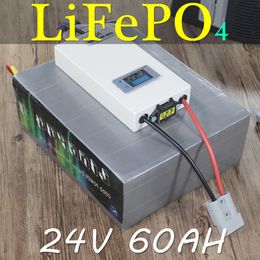 24 V 60AH LIVEPO4 BATERIA 24 V CICLO Profundo Bateria LIFEPO4 BICICLETA ELERICA