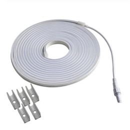 Bande néon LED 24 volts IP67 DC24V, lumière Flexible, Surface plate 4x10mm, corde néon pour l'extérieur, bande étanche, enseigne au néon, bricolage 1 - 10M B3016