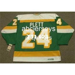 # 24 WILLI PLETT Minnesota North Stars 1983 CCM Vintage Hockey JerseyPoint n'importe quel numéro de nom