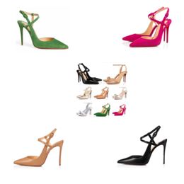 24 Femmes Designer Sandal High Talons Chaussures Jenlove Alta Bride à la cheville Bout pointu So Me Rosalie Jonatina Robe de luxe Pompe Chaussures Sandales d'été avec boîte 35-43EU