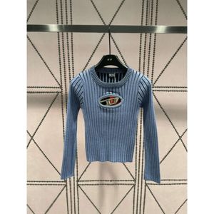 24 pull femme automne/hiver nouvelle tendance et épicé fille métal creux Design Slim Fit haut tricoté