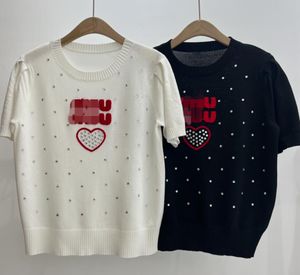 24 T-shirt femme Hot Diamond Love Top T-shirt Simple et polyvalent 327