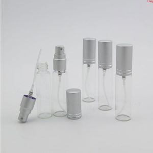 24 x 10 ML Botella de perfume con rociador de vidrio transparente portátil 10 cc Recargable Parfum Atomizador Fragancia Containershigh qty Nsgvt
