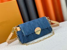 24 x 14 x 9 cm Sacs d'épalage en jean Sac de créateur de denim Sac à bandoulière Sac à bandoulière