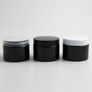 24 x 150g Vider la crème cosmétique noir contenants crème Jars 150cc 150ml pour emballages cosmétiques Bouteilles en plastique avec capuchon de plastique
