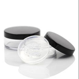 24 x 30 g 50g lege poedercontainers met sifter voor cosmetisch poeder, sifter plastic pot losse poeder tin doos pot groothandel