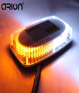 240 LED Auto Rood Noodwaarschuwing Mini Lichtbalk Magnetische Strobe Flash Politie Lichten Lamp Amber Wit Geel1500644