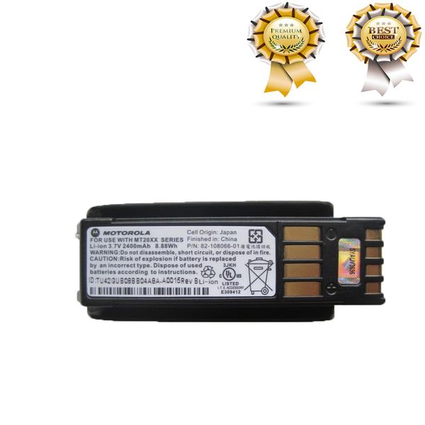 Batería de 2400 mAh / 8,88 Wh para escáner Motorola MT2000, MT2070, MT2090 82-108066-01