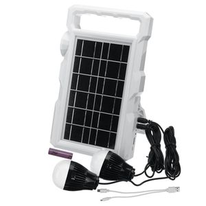 Lampe de travail à panneau solaire 2400mAh, système de générateur de stockage Rechargeable, lampe LED pour Camping, pêche en plein air, recherche