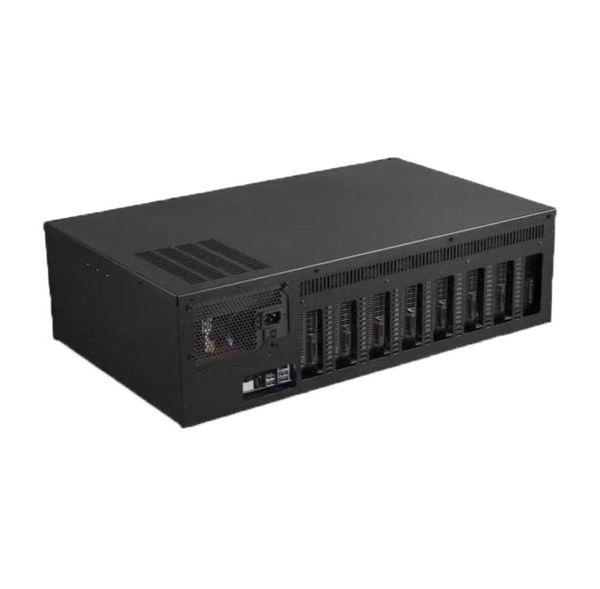 Caja de servidor de 2400W, sistema de minería USB BTC ETH XMR, chasis de plataforma de minería para Onda AK2980 K15 K7 B250 D8P 55, mineros de placa base 8 GPU Fram6776444