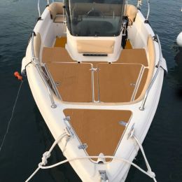 2400x900x6mm EVA Foam Faux Faux Teak Boat Dubing Mat de la cubierta de la cubierta marrón Piso del yate
