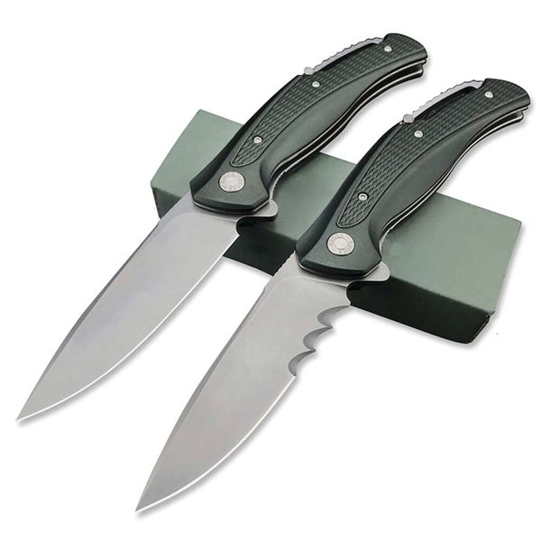 2402 Extérieur Tactical Survival EDC 6061 T6 Handle d'aluminium Camping Hunting Place Pocket Knife