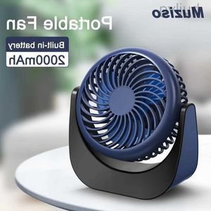 240316 Fans Mini Muziso Fan Oplaadbare blower Stiller USB Desk Camping Portable Small Electric Mobile Uoixc