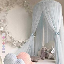 240cm mignon Children039s lit tente bébé lit rideau rond berceau tente suspendu dôme moustiquaire photographie accessoires R75077200