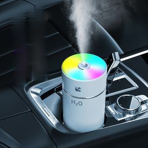 Humidificateur d'air 240ML avec lumière éblouissante Diffuseur d'arômes d'huiles essentielles à ultrasons Humidificateurs de voiture Mini humidificateur d'aromathérapie coloré